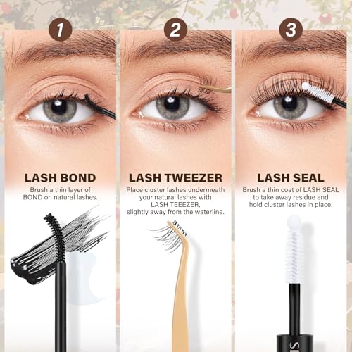 JMS&JMS DIY Lash Extension Kit 144 Pcs Wispy C Curl Manga Individual Lashes