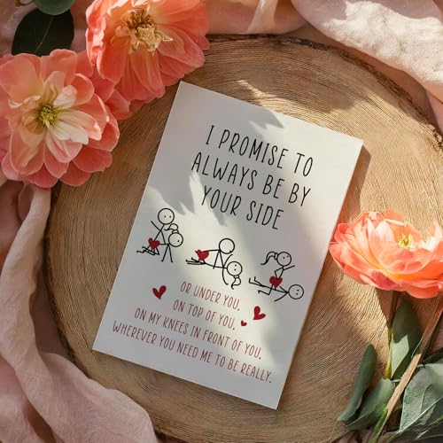 Funny Valentine's Day Card for Couples - 8x5.3 Inch