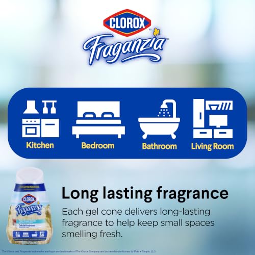 Clorox Fraganzia Gel Air Freshener Cone, Fresh Ocean Breeze, 6 Oz