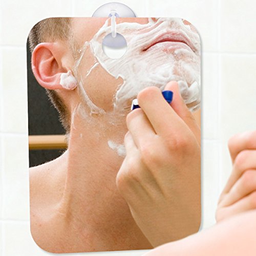 QSHAVE Fogless Shower Mirror - Shatterproof Bathroom Shaving Mirror