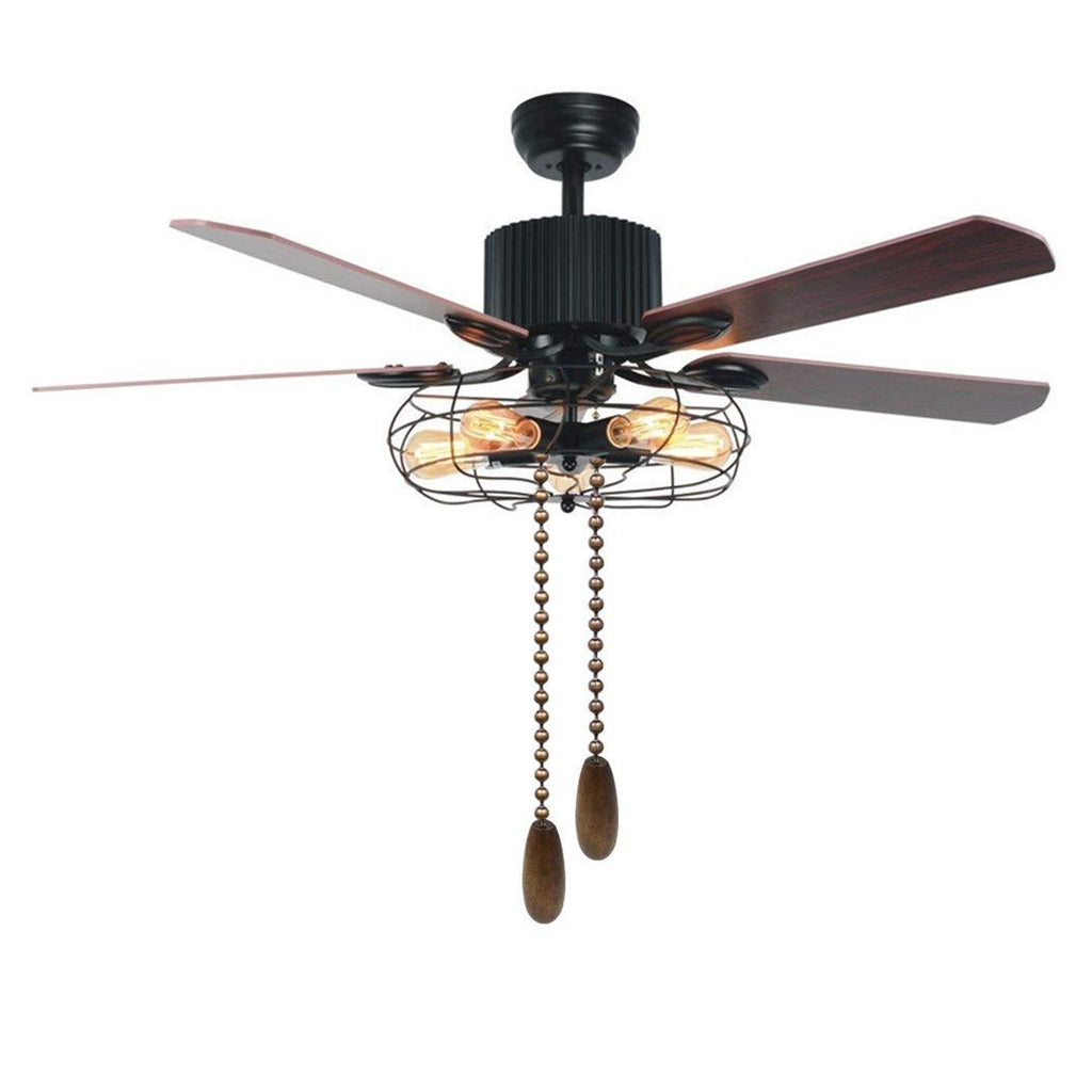 Walnut Wooden Pull Chain Extension for Ceiling Light Fan - 3 Pack