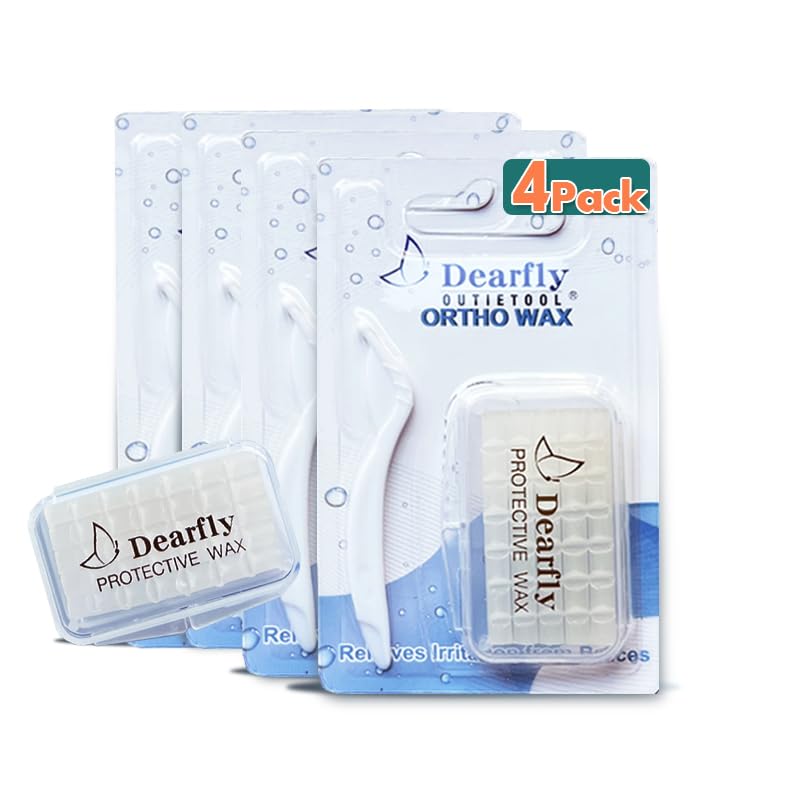 Teckolign Orthodontic Wax for Braces - 4 Pack Unscented Dental Wax