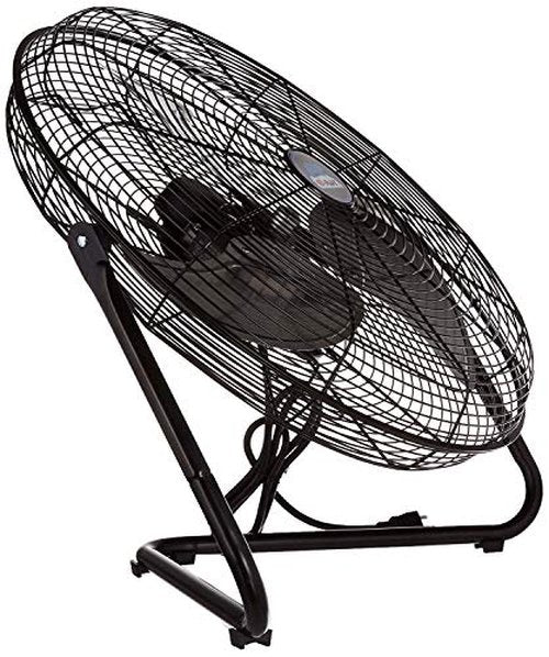 B-Air Firtana 20" High Velocity Electric Garage Floor Fan for Industrial and Home Use with 3-Speeds and Tilt Adjustable Fan Head, SAFF-20, Black
