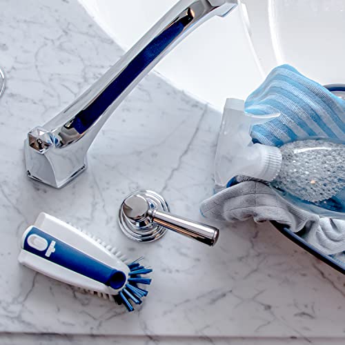 Unger Multi-Purpose Counter & Fixture Scrub Brush - Non-Slip Kitchen & Bathroom Cleaning Tool