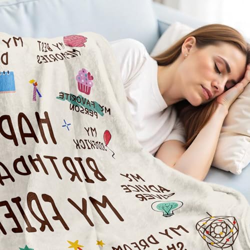Soft Warm Blanket for Best Friend Birthday Gifts - 60"x50"