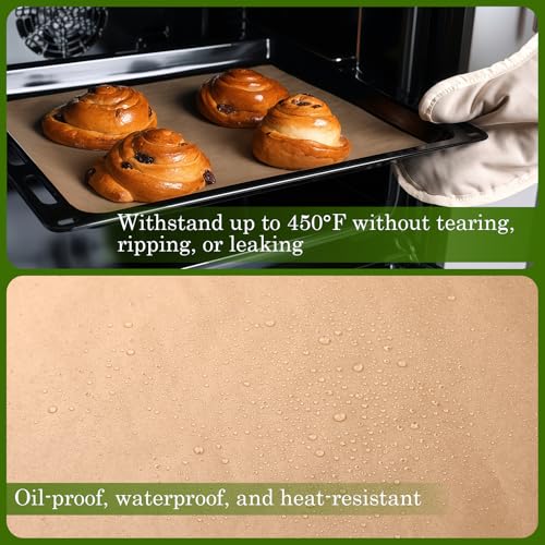 WMKGG 100 PCS Precut Parchment Paper Sheets, 6.2" x 9" Non-Stick Baking