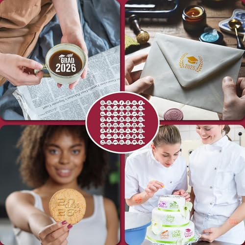 2026 Graduation Cookie Stencils - 56 Reusable Baking Templates
