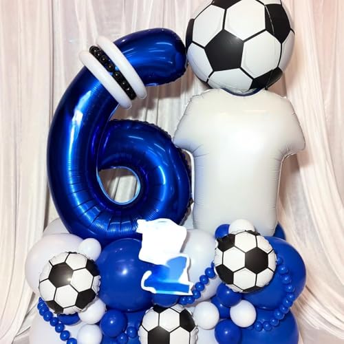 Soccer Balloons Set - 18 Inch Foil & Confetti Balloons for Parties