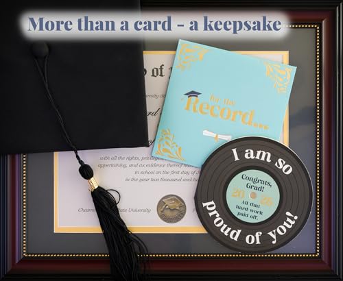 Vinyl Record Graduation Card for High School & College 2026