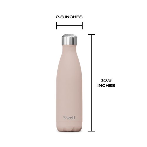 S'well Stainless Steel Water Bottle 17 Fl ounces Himalayan Salt Triple-Layered Vacuum-Insulated Containers Keeps Drinks Cold for 36 Hours and Hot for 18 BPA-Free Perfect for On the Go