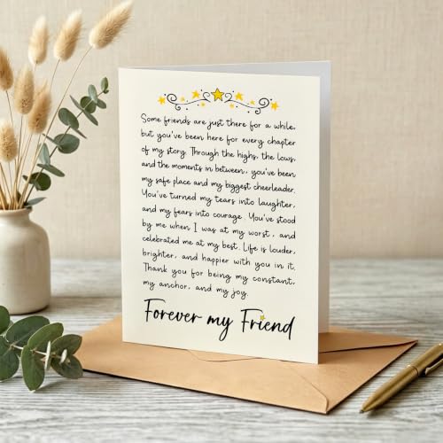 Best Friend Card HUS-KM417 - Thank You for Being in My Life