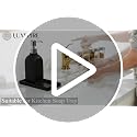 Luxspire Mini White Marble Bathroom Tray - Countertop Organizer