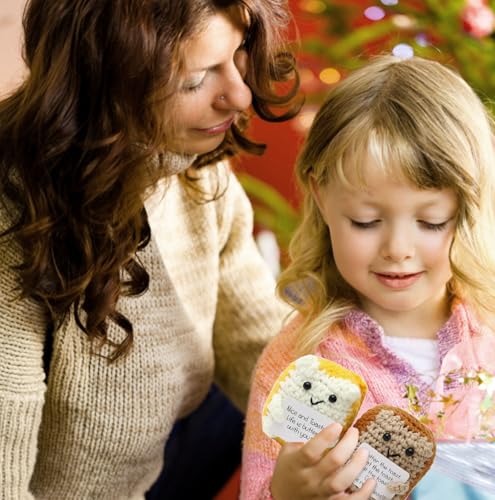 Handmade Crochet Butter Bread Gift - Emotional Support Toast