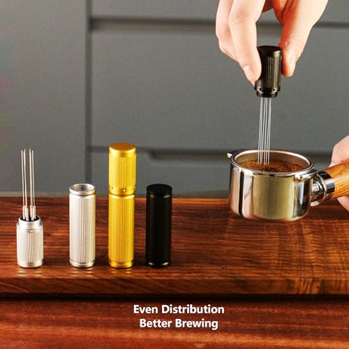 Espresso Coffee Distribution Stirrer with 6 Stainless Steel Needles