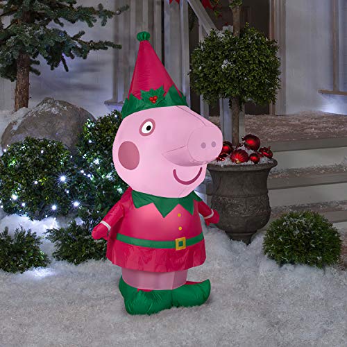 Gemmy Peppa Pig 4ft Christmas Inflatable Airblown Decor - Indoor Outdoor