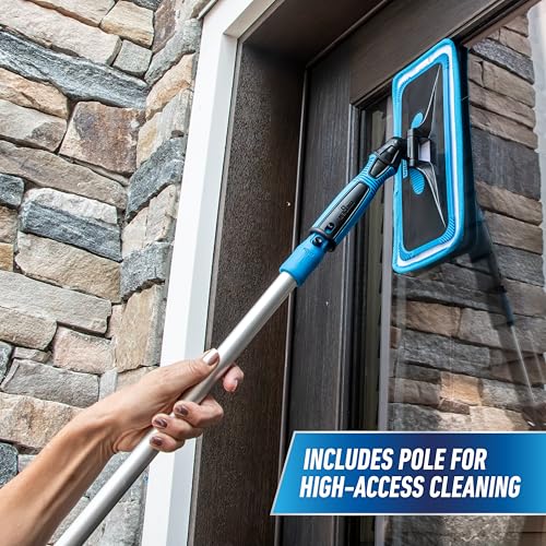 Unger 1 Count Indoor Window Cleaning Kit with 2' Pole & Microfiber Pads