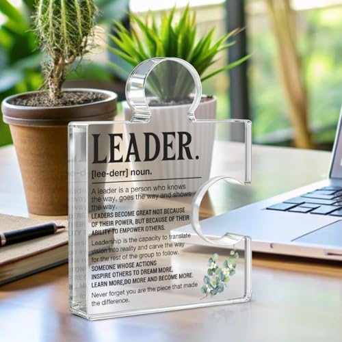 Leadership Gifts for Boss's Day - Acrylic Puzzle Piece Plaque