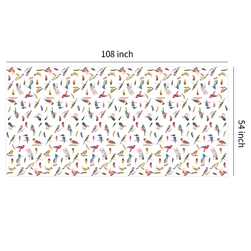 Bird Party Tablecloths - 3 Pack for Birthday & Baby Showers