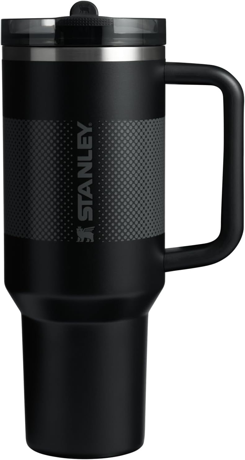 STANLEY Quencher ProTour 40 oz Tumbler - Leakproof Lid, Built-In Straw & Handle | Insulated, BPA-Free | Black Fade