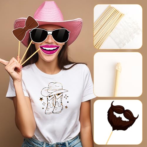 36 Cowboy Photo Booth Props for Western Theme Parties
