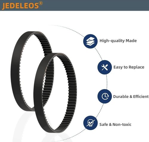 JEDELEOS Replacement Belts for Bissell Pet Hair Eraser Vacuum - Pack of 2, Fits Multiple Models