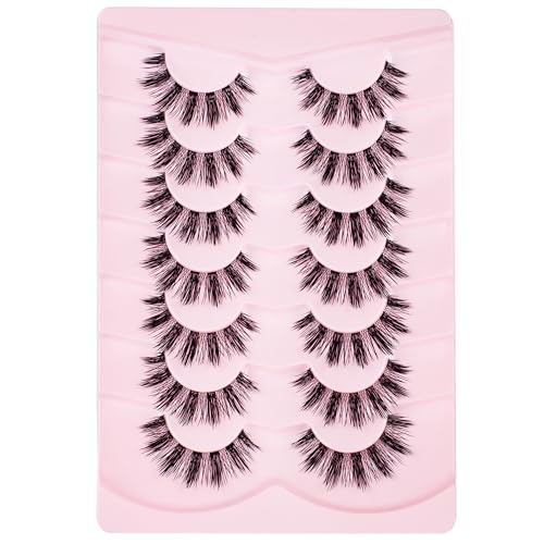Ukrizi Natural Wispy False Eyelashes Thin Band Flared Lash UT12