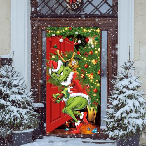Christmas Banner 71x35in Holiday Party Home Decor for Festive Events