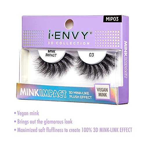 i-Envy 3D Faux Mink False Lashes - Natural to Dramatic Vegan Eyelashes