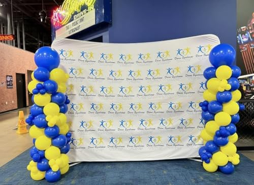 85pcs Blue and Yellow Balloon Arch Kit - 12 Inch Latex Party Decorations