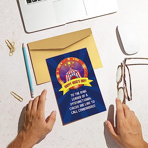 Funny Boss's Day Card - Appreciation Gift for Boss