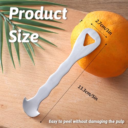 Stainless Steel Citrus Peeler Tool - Ergonomic Fruit Skin Remover