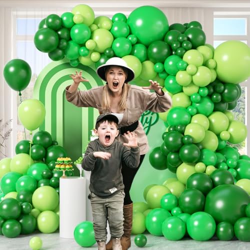 126pcs Dark Lime Green Balloon Arch Kit for Parties
