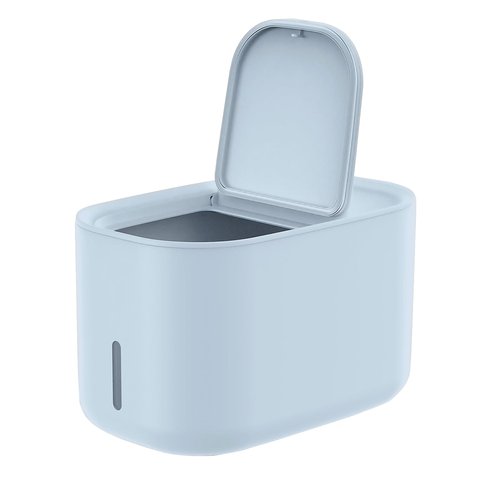 Zuutii Rice Storage Container 11lbs,Food Container, Dry Food Storage, 7.2lbs Pet Food Dispenser, Large Storage Bin with Lid,Silicone Ring & Moisture Proof (Light Blue)