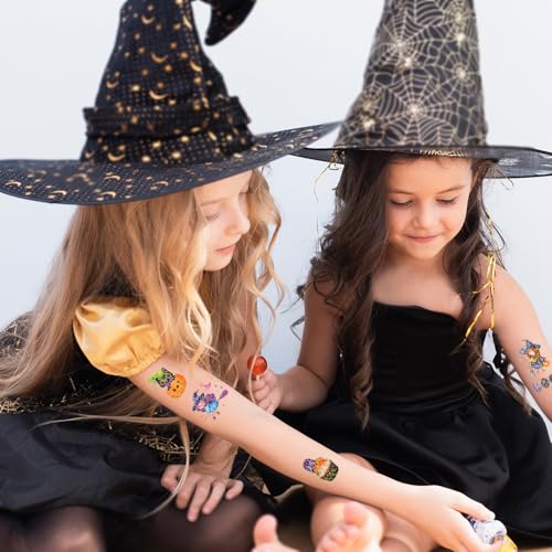 Leesgel Glitter Halloween Temporary Tattoos 15-Piece Party Favors