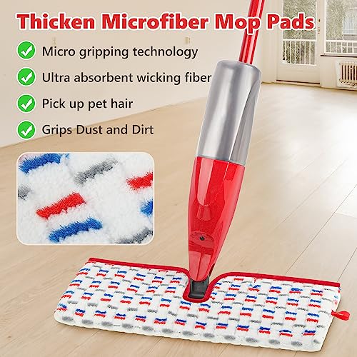 Microfiber Mop Pads for O-Cedar Promist MAX - 3 Pack Reusable Dual-Sided Cleaning Pads