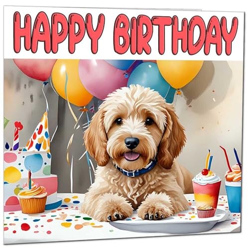 Cockapoo Birthday Card - Premium Eco-Friendly Greeting Card