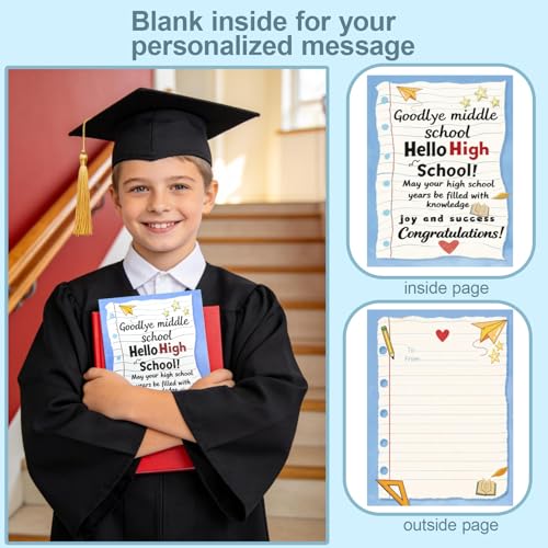 8th Grade Graduation Card Book with Envelope - Keepsake Gift