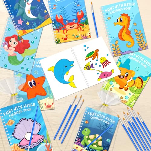 Under the Sea Water Coloring Books - 24 Mini Activity Books for Kids