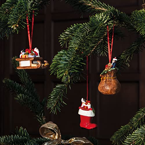 Nostalgic Christmas Ornaments Set - Presents, Boots, Sleigh & Sack - Multicoloured