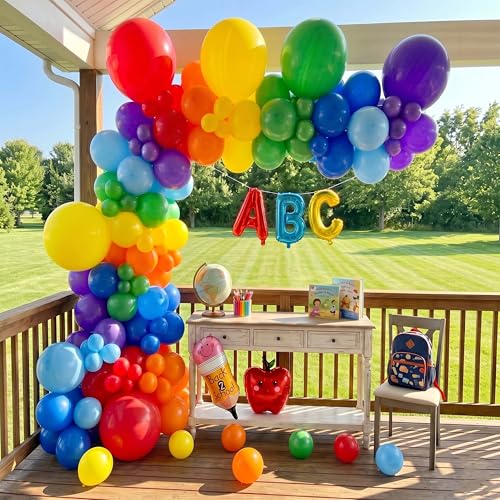 Jenlion 154pc Balloon Garland Arch Kit - Colorful Party Decorations
