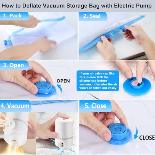 2-in-1 Electric Air Pump for Vacuum Storage Bags & Inflatables