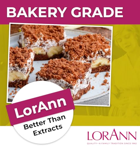 LorAnn Banana Bakery Emulsion - Gluten-Free & Keto-Friendly Flavoring for Cakes, Cookies & Desserts