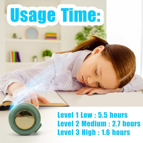 Mini Bladeless Clip-On Fan with 3 Speeds - Portable Wearable Cooler