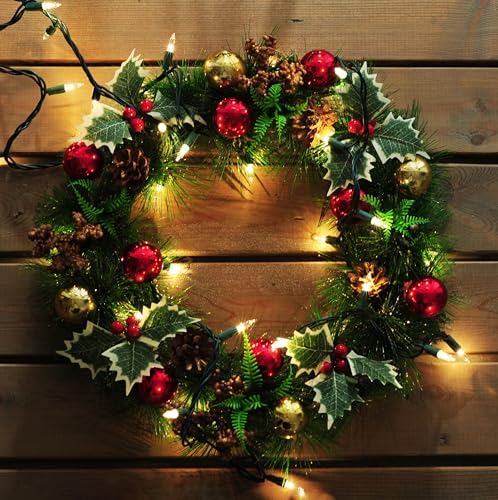 50-Count Clear Christmas String Lights with Connectable Green Wire