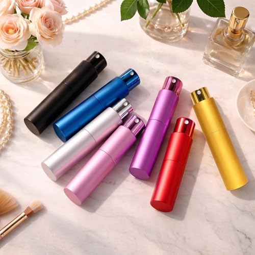 Huizata Refillable Travel Perfume Bottle 10ml Twist Up Cologne Atomizer