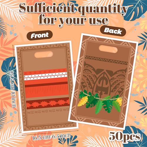 50PCS Hawaiian Party Favor Bags for Kids - Summer Goodie Bags