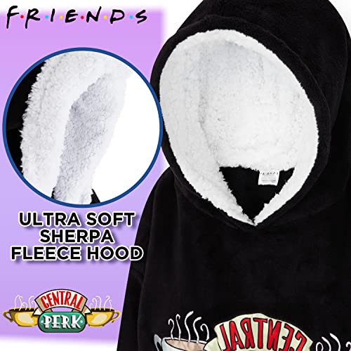 Friends Wearable Blanket Hoodie for Girls - Cozy Sherpa Fleece