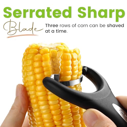 Spring Chef Stainless Steel Corn Peeler Tool - Black, 1 Pack