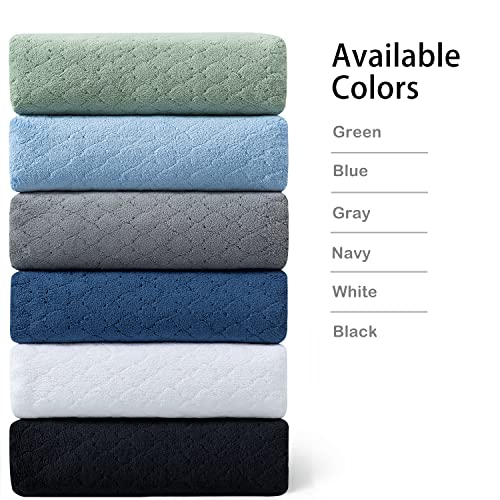 Ycosy 2 Pack Grey Hand Towels - Ultra Soft, Quick Dry Microfiber