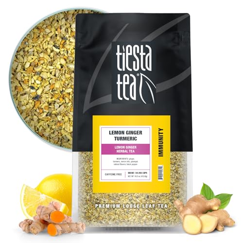 Tiesta Tea Lemon Ginger Turmeric Herbal Loose Leaf Tea - 16 Ounce Pouch